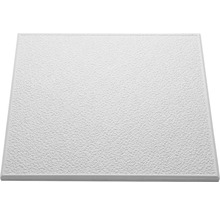 Placă tavan fals T101 albă 50x50 cm, aspect de tencuială, 8 buc./pachet-thumb-1