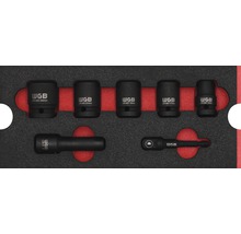 Set de chei tubulare WGB cu dimensiuni diferite în valiză