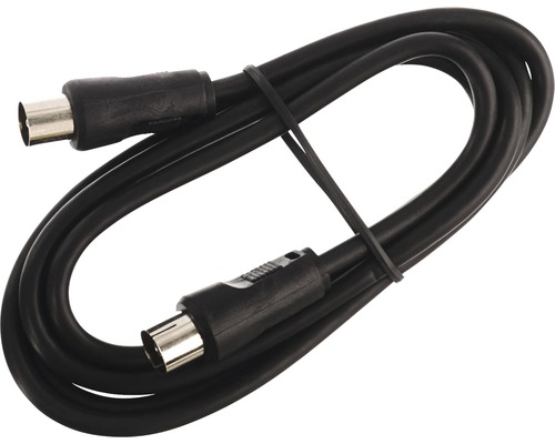 Cablu coaxial de conexiune S-Impuls 1,5m protejat, negru