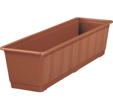 Jardinieră Geli standard, plastic, 60x17x14 cm, cărămiziu