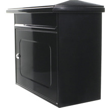 Cutie poștală neagră cu ușă care se încuie