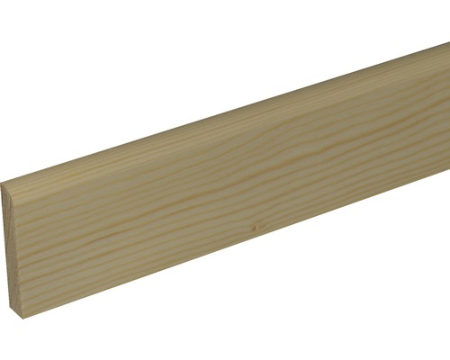Plintă lemn pin brut 10x58x2400 mm calitatea A Profil decorativ din lemn netratat