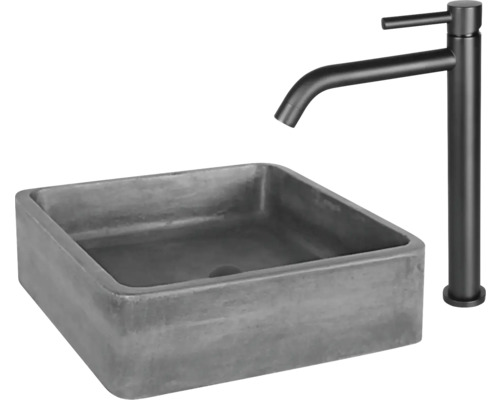 Lavoar de blat din beton cu baterie