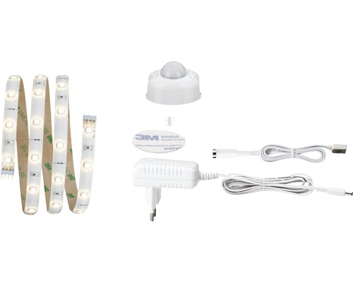 Set Paulmann YourLED senzor de mișcare și bandă LED 1m 3W, lumină caldă, incl. alimentator