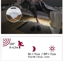 Set Paulmann YourLED senzor de mișcare și bandă LED 1m 3W, lumină caldă, incl. alimentator