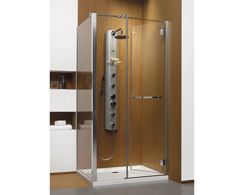 Cabină de duș dreptunghiulară Radaway Carena KDJ, 120x90x195 cm, sticlă securizată transparentă, profil crom, dreapta
