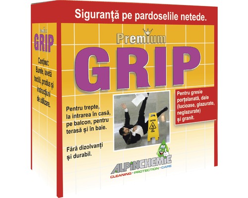 Soluție antiderapantă Premium AlpinChemie 100 ml Premium Grip pentru creșterea siguranței la mers pe suprafețe netede