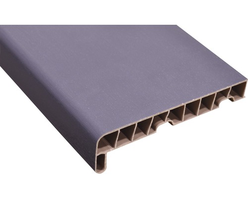 Glaf PVC interior gri antracit 15x300x2 cm Profil de pervaz din plastic