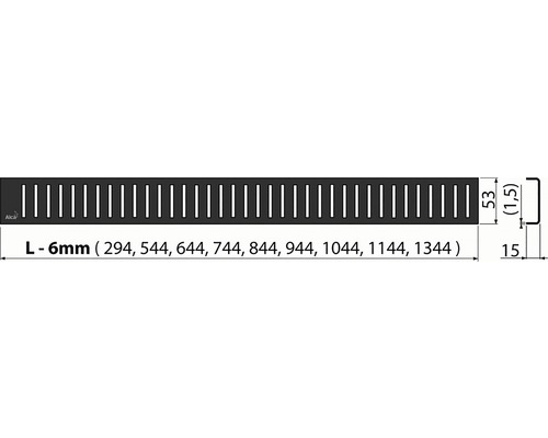Canal de duș Alca cu dimensiuni