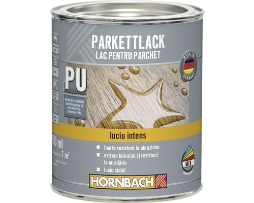 Lac pentru parchet cu luciu intens Hornbach 750 ml Lac pentru parchet la cutie