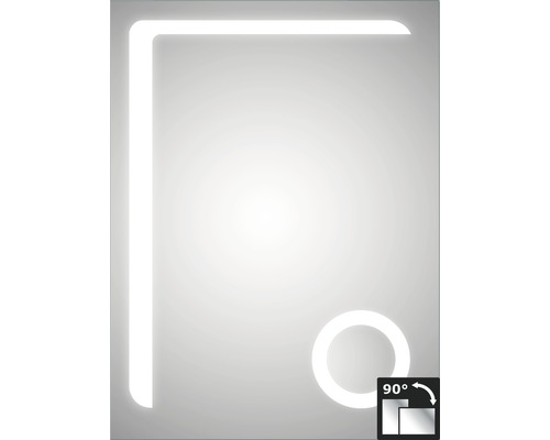 Oglindă baie cu LED DSK Silver Arrow, IP 24, 60x80 cm