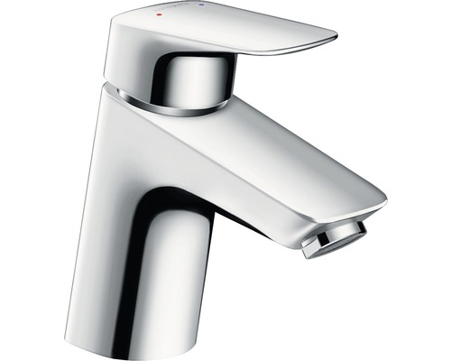 Baterie de lavoar hansgrohe Logis 71077000, crom, incl. garnitură de scurgere Baterie chiuvetă monocomandă