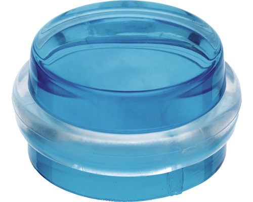 Opritor ușă fix Hettich Ø38x21 mm, plastic transparent, autoadeziv, albastru, pachet 5 bucăți Opritor ușă fix Hettich Ø38x21 mm, plastic transparent, autoadeziv, albastru, pachet 5 bucăți