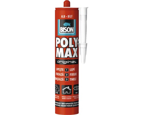 Adeziv și etanșeizant universal Bison Poly Max Original alb 465 g