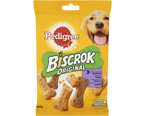 Snack pentru câini Pedigree Biscrok 200 g