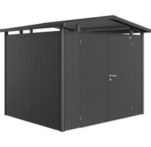 Magazie metalică de grădină cu ușă dublă pentru depozitarea uneltelor de grădină