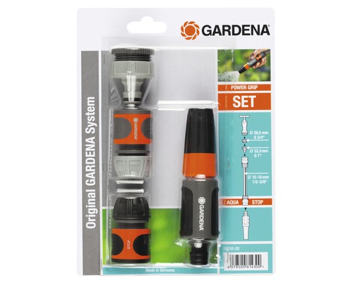 Set de conectori pentru furtun Gardena Original System în ambalaj blister