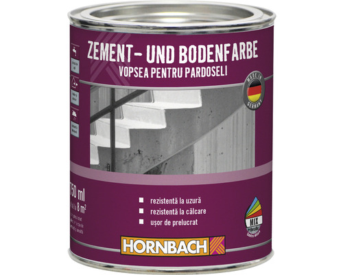 Vopsea pentru pardoseli Hornbach albă 750 ml Vopsea pentru ciment și podele în găleată metalică