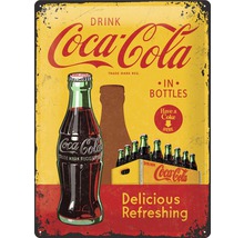 Tablou metalic decorativ Coca-Cola Bottles 30x40 cm-thumb-0
