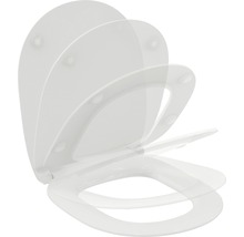 Capac WC cu închidere lentă plat Ideal STANDARD Connect duroplast alb 43x36,5 cm-thumb-1