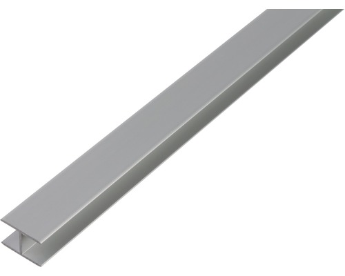 Profil aluminiu tip H Alberts 6,0x20x1,5 mm, lungime 2m, eloxat