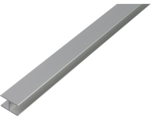 Profil aluminiu tip H Alberts 6,0x20x1,5 mm, lungime 2m, eloxat Profil H din metal