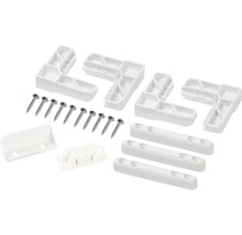 Set accesorii pentru montarea plaselor de țânțari, alb-thumb-0