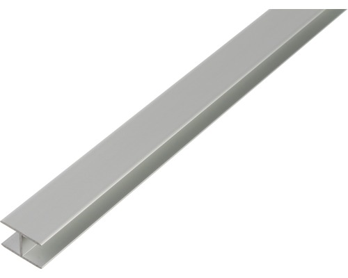 Profil aluminiu tip H Alberts 7,9x20x1,5 mm, lungime 1m, eloxat