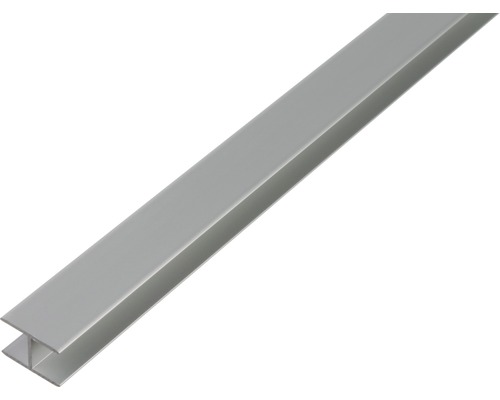 Profil aluminiu tip H Alberts 7,9x20x1,5 mm, lungime 2m, eloxat