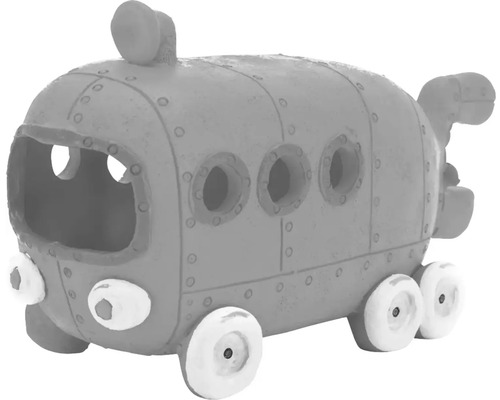 Obiect decorativ submarin cu roți