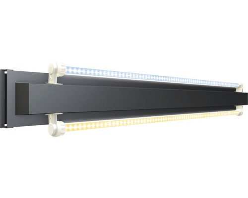 Lumină pentru acvariu cu două tuburi fluorescente cu LED