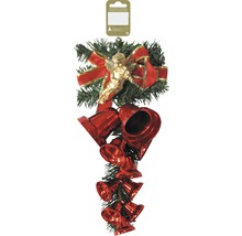 Decorațiune de Crăciun cu înger, fundă și clopoței