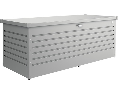 Ladă depozitare grădină Biohort 180 metal 181x79x71 cm 800 l gri cuarț metalizat Ladă de grădină gri pentru exterior, pentru depozitarea uneltelor și mobilierului de grădină