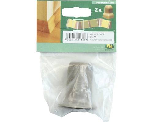 Colț de plintă din plastic, două bucăți