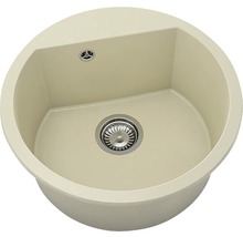 Chiuvetă bucătărie marmură compozită rotundă FAT Avangard 223 Ø51 cm Jasmin