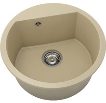 Chiuvetă bucătărie marmură compozită rotundă FAT Avangard 223 Ø51 cm Roz onix