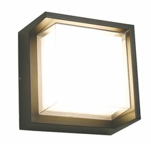 Aplică LED exterior Malaga H 12W 1080 lumeni IP65, plastic negru
