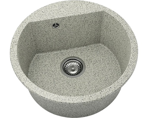 Chiuvetă bucătărie granixit 1 cuvă FAT Avangard 223 Ø51 cm fără picurător Milki way Chiuvetă de bucătărie rotundă din material compozit cu scurgere