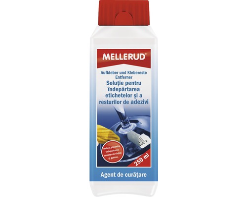 Soluție pentru îndepărtarea etichetelor și a resturilor de adeziv Mellerud 250 ml