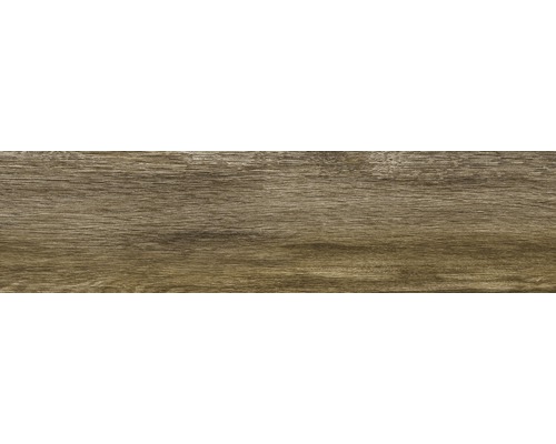 Gresie exterior / interior porțelanată glazurată Moringa Brown 15,5x60 cm