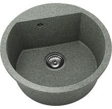 Chiuvetă de bucătărie rotundă din granit cu scurgere