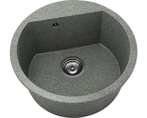 Chiuvetă bucătărie granixit 1 cuvă FAT Avangard 223 Ø51 cm fără picurător Rosetta Stone Chiuvetă de bucătărie rotundă din granit cu scurgere