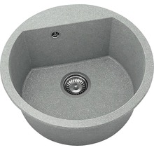 Chiuvetă bucătărie granixit rotundă FAT Avangard 223 Ø51 cm Platina