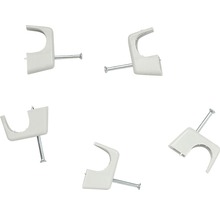 Mai multe bride cu cuie pentru fixarea cablurilor