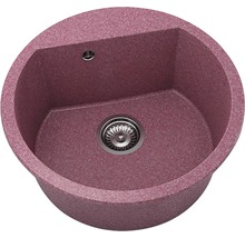 Chiuvetă bucătărie granixit rotundă FAT Avangard 223 Ø51 cm Violet
