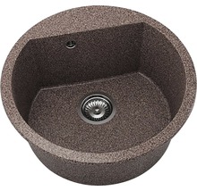 Chiuvetă bucătărie granixit rotundă FAT Avangard 223 Ø51 cm Merlot