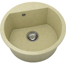 Chiuvetă bucătărie granixit rotundă FAT Avangard 223 Ø51 cm Cocoa cream