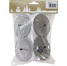 Pachet cu patru suporturi de lumânări pentru aranjamente de Advent