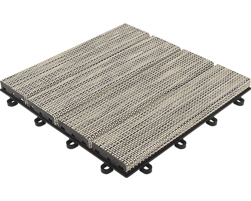 Dală sistem click Florco Tex plastic 30x30 cm bej Dală de terasă din plastic cu sistem de conectare