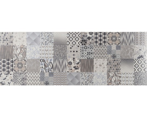 Faianță decorativă Velvet Mosaico Gris 33x90 cm Model de gresie cu diverse modele pentru pereți și podele